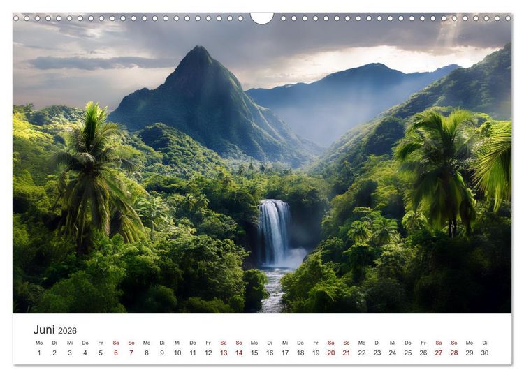 Produktbild: Sehnsucht nach dem Paradies - Tropische Inseltr&auml;ume (Wandkalender 2026 DIN A3 quer), CALVENDO Monatskalender