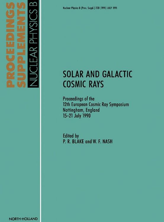 Produktbild: Solar and Galactic Cosmic Rays