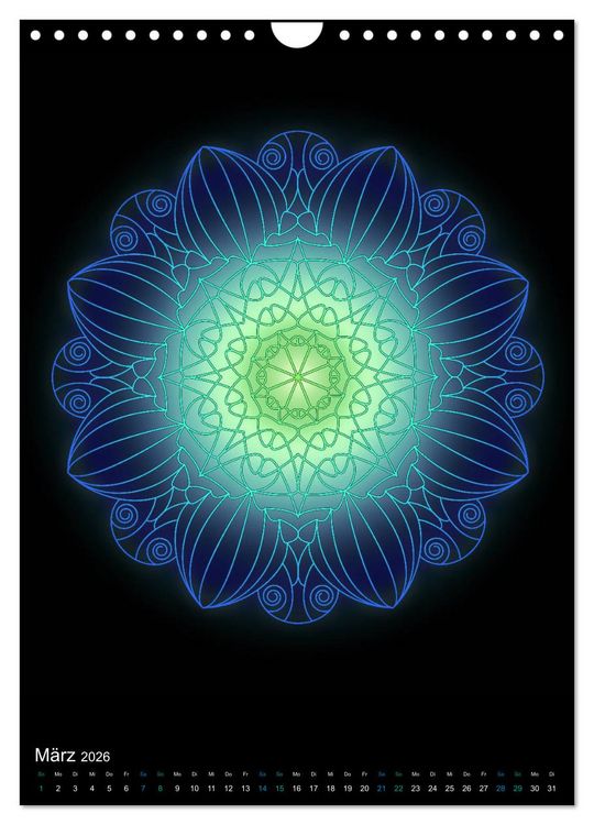 Produktbild: Mandala-Kalender 2026 (Wandkalender 2026 DIN A4 hoch), CALVENDO Monatskalender