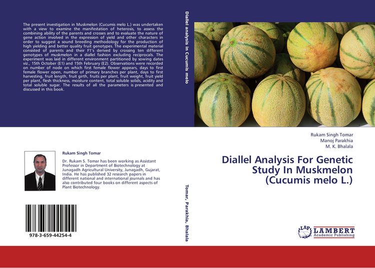 Produktbild: Diallel Analysis For Genetic Study In Muskmelon (Cucumis melo L.)