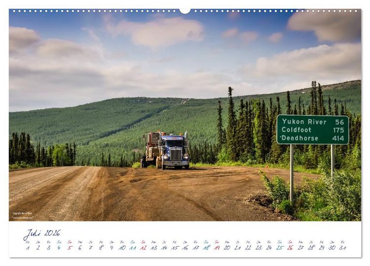 Produktbild: US Cars & Trucks in Alaska (Wandkalender 2026 DIN A2 quer), CALVENDO Monatskalender