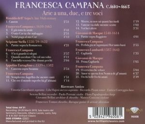 Produktbild: Campana:Arie A Una,Due E Tre Voci