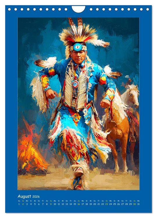 Produktbild: Omaha-Tanz. Grastanz der amerikanischen Ureinwohner (Wandkalender 2026 DIN A4 hoch), CALVENDO Monatskalender