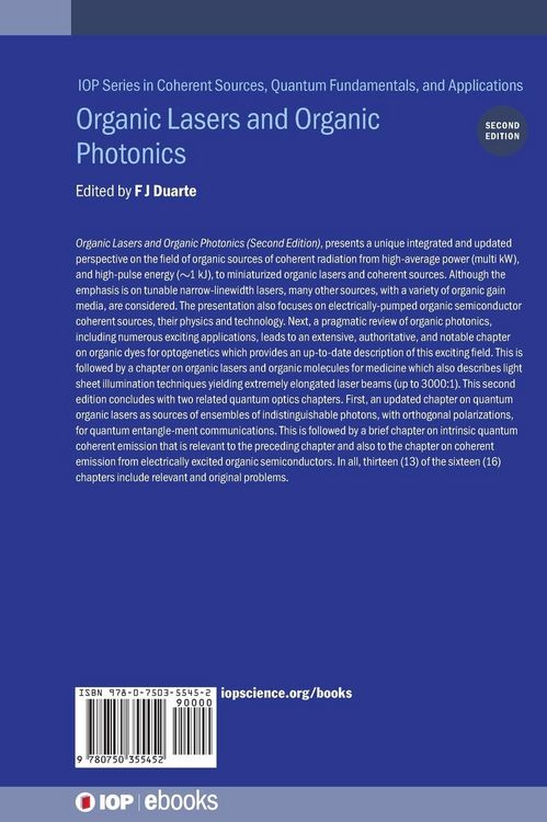 Produktbild: Organic Lasers and Organic Photonics (Second Edition)