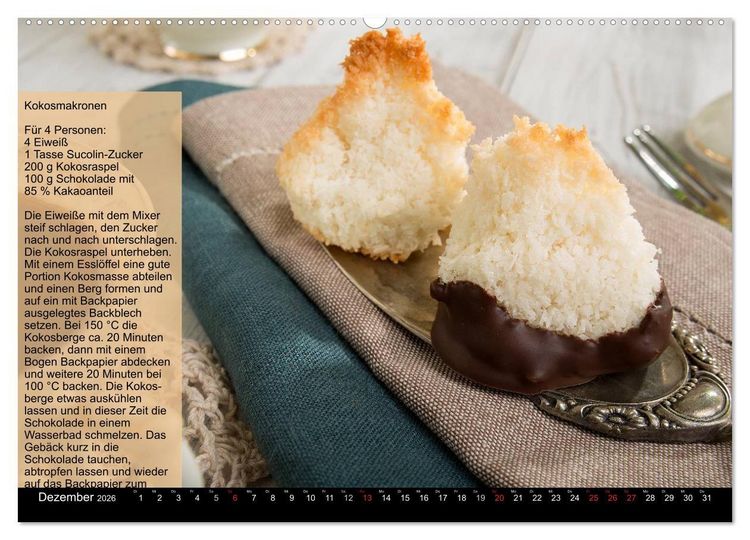 Produktbild: Low Carb - Leichte Rezepte f&uuml;r jeden Tag (hochwertiger Premium Wandkalender 2026 DIN A2 quer), Kunstdruck in Hochglanz