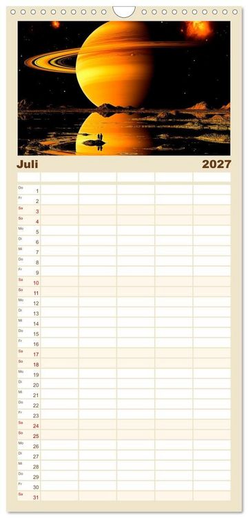 Produktbild: Familienplaner 2027 - Was heute noch wie ein M&auml;rchen klingt... mit 5 Spalten (Wandkalender, 21 x 45 cm) CALVENDO
