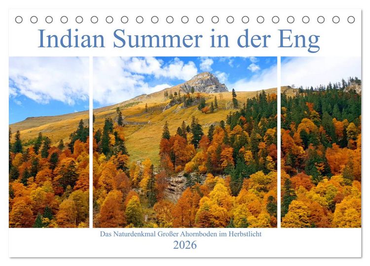 Produktbild: Indian Summer in der Eng - Das Naturdenkmal Gro&szlig;er Ahornboden (Tischkalender 2026 DIN A5 quer), CALVENDO Monatskalender