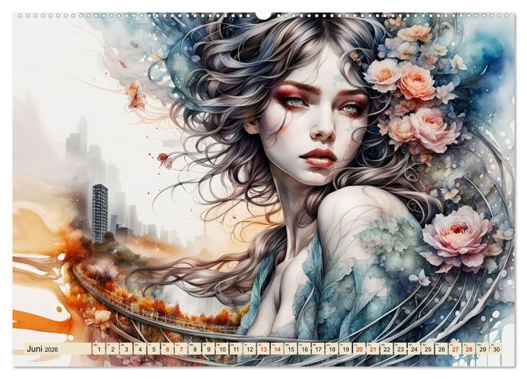 Produktbild: Wilde Ladys (hochwertiger Premium Wandkalender 2026 DIN A2 quer), Kunstdruck in Hochglanz