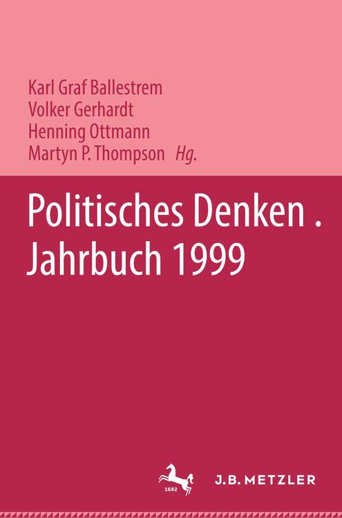 Produktbild: Politisches Denken. Jahrbuch 1999