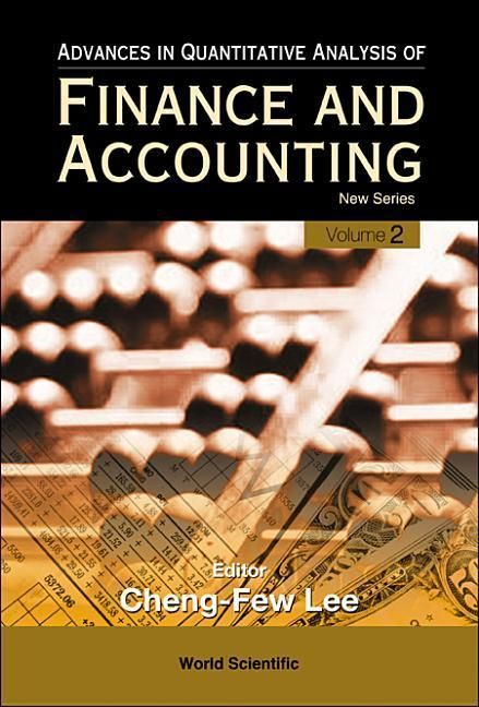 Produktbild: Advances in Quantitative Analysis of Finance and Accounting - New Series (Vol. 2)