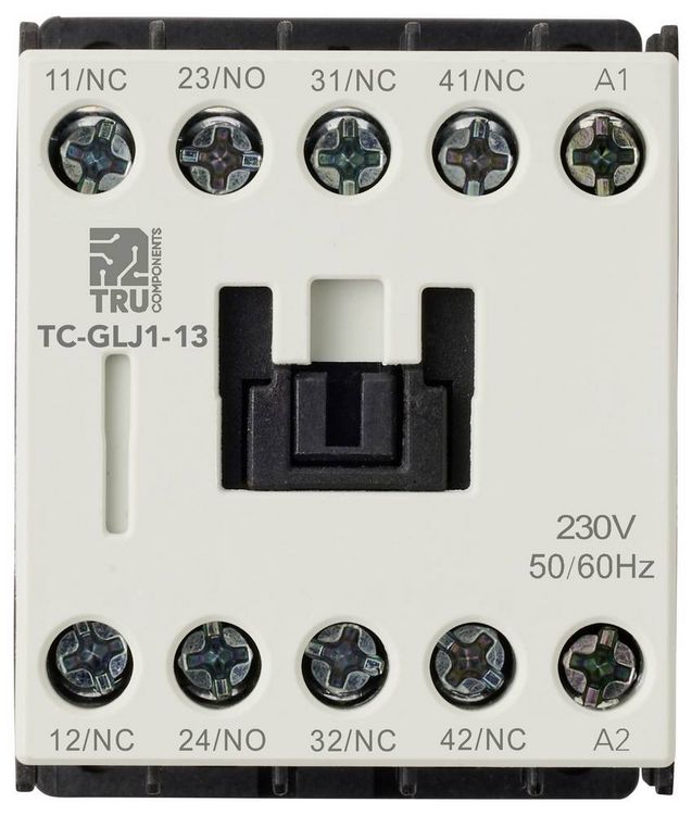 Produktbild: TRU COMPONENTS TC-GYJ1-13-230VAC Hilfssch&uuml;tz 1 Schlie&szlig;er, 3 &Ouml;ffner 230 V/AC 10A 1St.