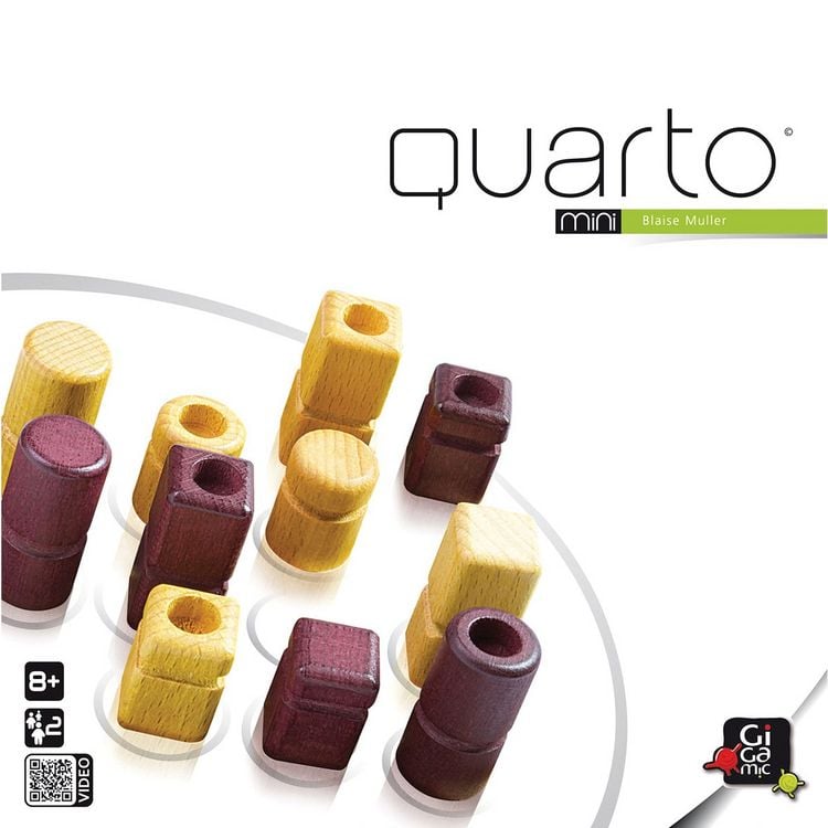 Produktbild: Asmodee GIGD2005 - Quarto Mini, Strategiespiel, Holz, Gigamic
