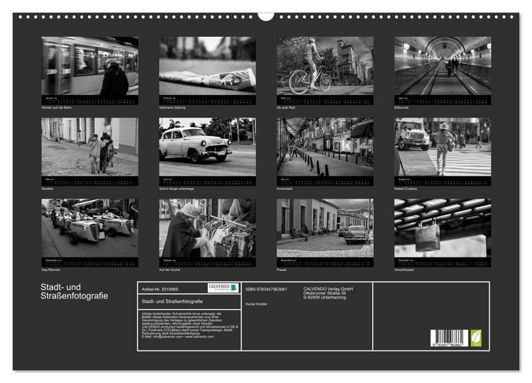 Produktbild: Stadt- und Stra&szlig;enfotografie (Wandkalender 2026 DIN A2 quer), CALVENDO Monatskalender