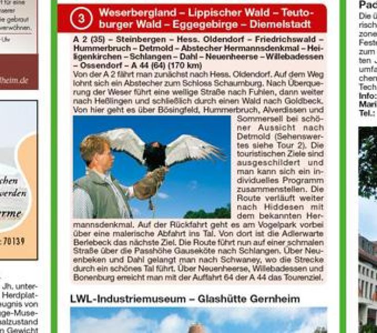 Produktbild: Publicpress Motorradkarte Weserbergland, Teutoburger Wald 1:200.000