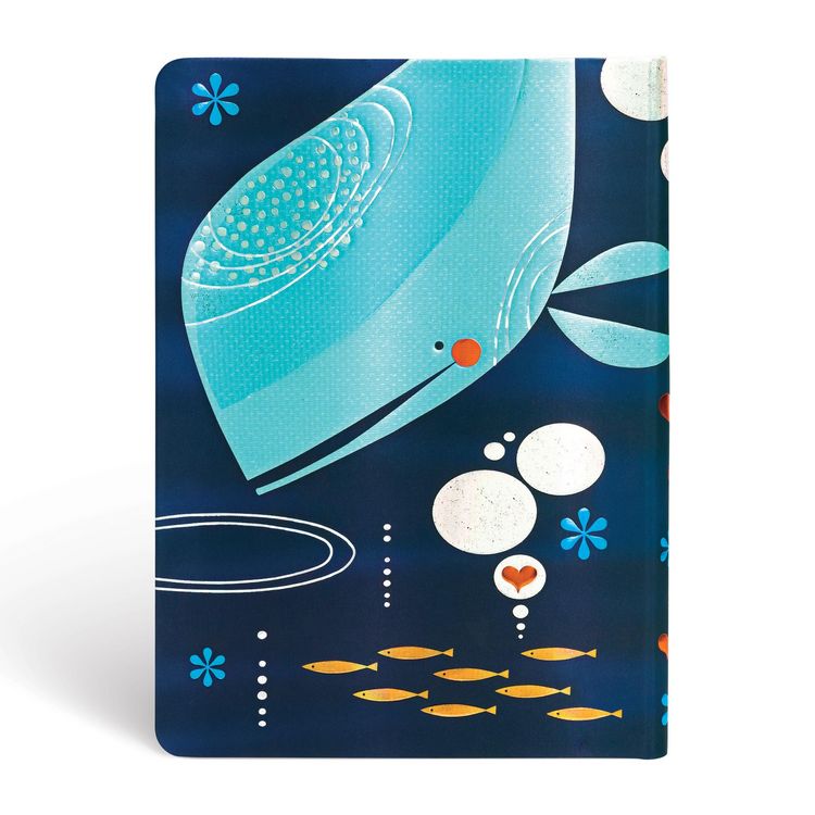 Produktbild: Hardcover Notizbuch Wal und Freund, Midi, Unliniert