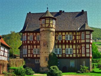 Produktbild: CALVENDO Puzzle Rittergut Werleshausen | 1000 Teile Lege-Gr&ouml;&szlig;e 64x48cm Foto-Puzzle f&uuml;r gl&uuml;ckliche Stunden