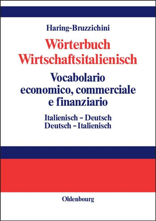 Produktbild: W&ouml;rterbuch Wirtschaftsitalienisch Vocabulario economico, commerciale e finanziario