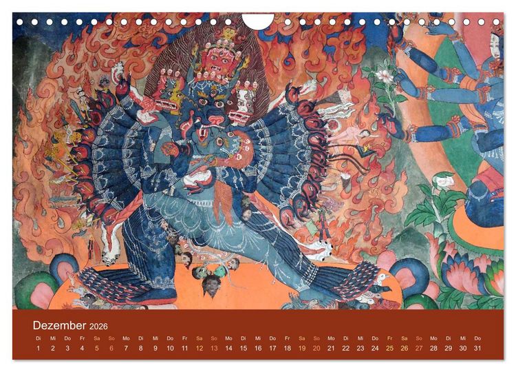 Produktbild: Buddhistische G&ouml;tter, G&ouml;tzen und D&auml;monen (Wandkalender 2026 DIN A4 quer), CALVENDO Monatskalender