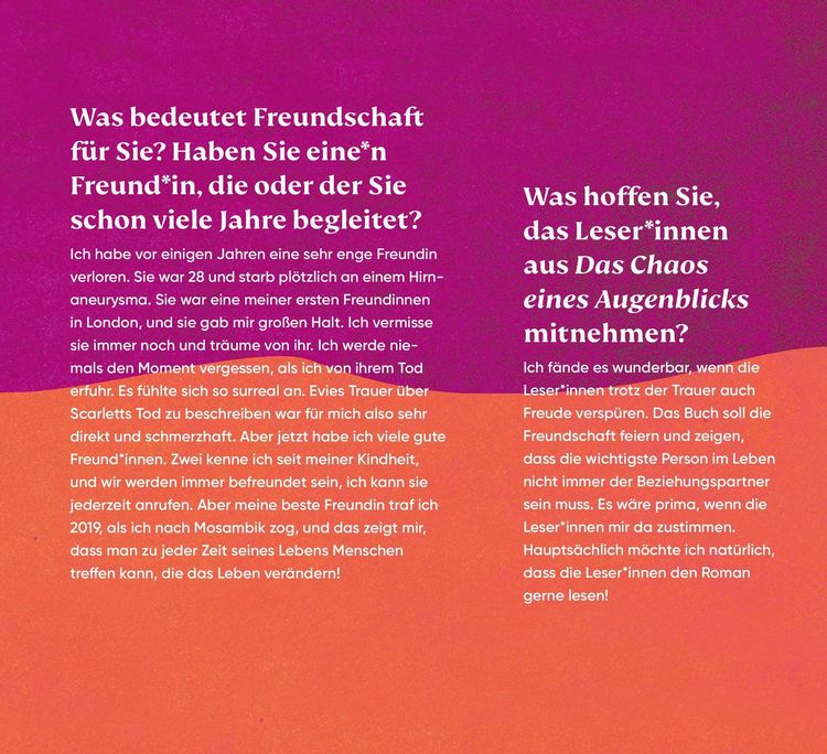 Produktbild: Das Chaos eines Augenblicks