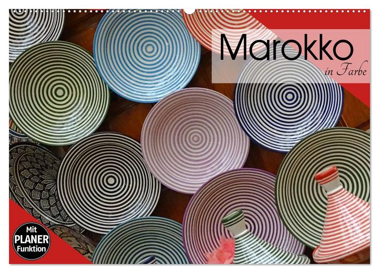 Produktbild: Marokko in Farbe (Wandkalender 2026 DIN A2 quer), CALVENDO Monatskalender