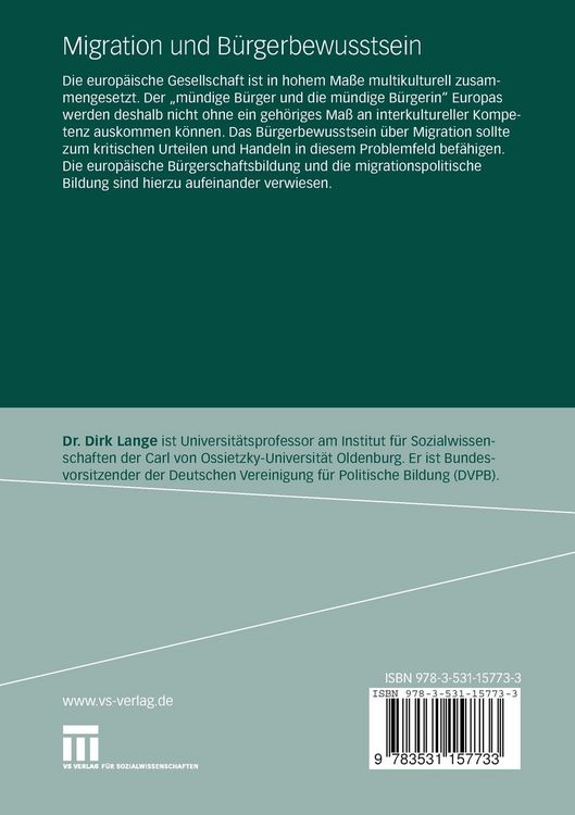 Produktbild: Migration und B&uuml;rgerbewusstsein