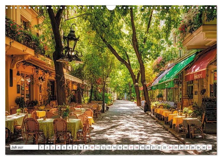 Produktbild: Bonjour, Kaffee! Bonjour, Paris! (Wandkalender 2027 DIN A3 quer), CALVENDO Monatskalender
