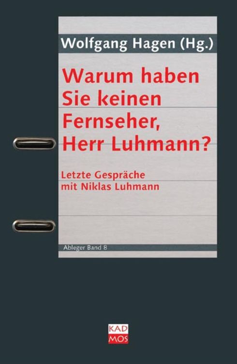 Produktbild: Warum haben Sie keinen Fernseher, Herr Luhmann?