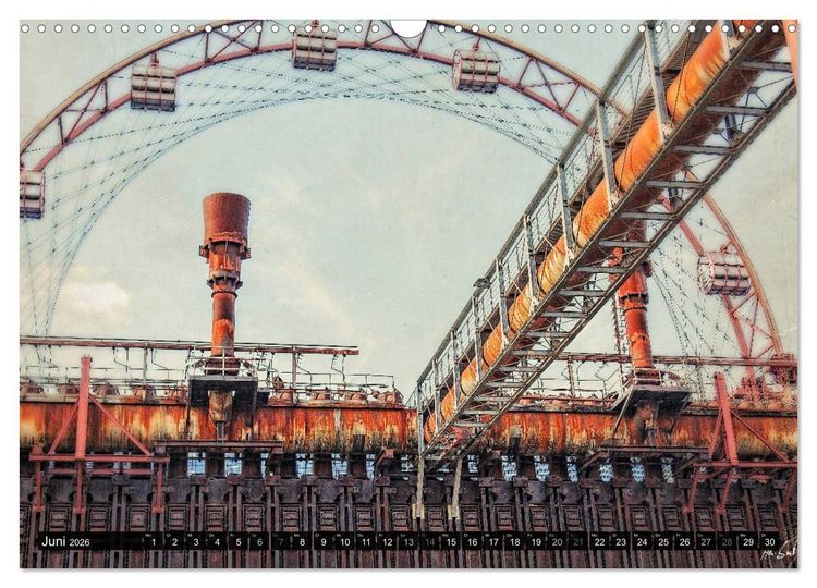 Produktbild: Ruhrpott - Kunstvolle Ansichten (Wandkalender 2026 DIN A3 quer), CALVENDO Monatskalender