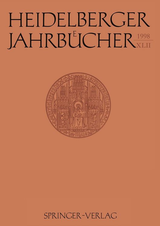 Produktbild: Heidelberger Jahrb&uuml;cher
