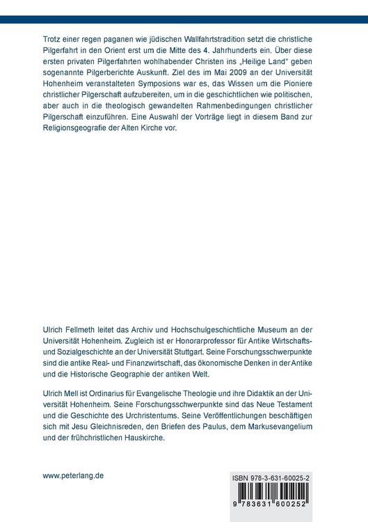 Produktbild: Pilgerwege ins &laquo;Heilige Land&raquo;