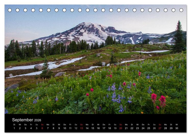Produktbild: Das "gr&uuml;ne" Nordamerika - Kanada und USA (Tischkalender 2026 DIN A5 quer), CALVENDO Monatskalender