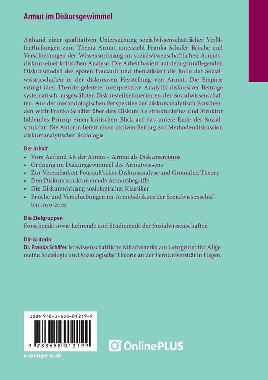 Produktbild: Armut im Diskursgewimmel