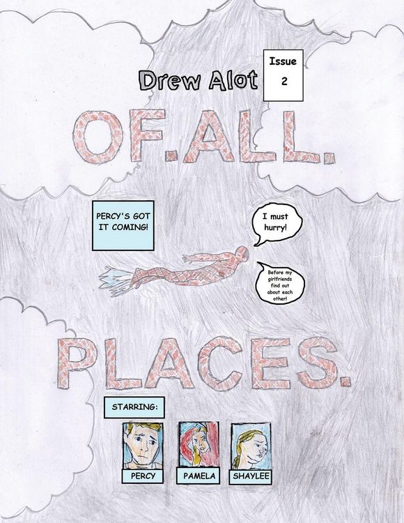 Produktbild: OF. ALL. PLACES. (A comic book by Drew Alot)