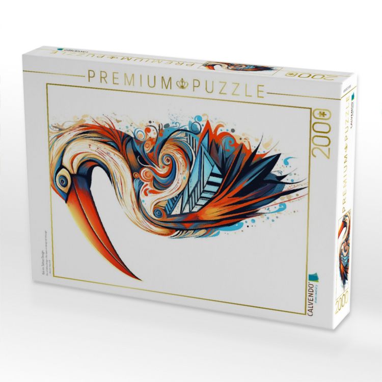 Produktbild: CALVENDO Puzzle Ibis im Tattoo Design | 2000 Teile Lege-Gr&ouml;&szlig;e 90x67cm Foto-Puzzle f&uuml;r gl&uuml;ckliche Stunden