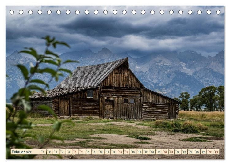 Produktbild: Wyoming, South Dakota Colorado (Tischkalender 2027 DIN A5 quer), CALVENDO Monatskalender