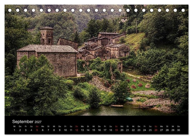 Produktbild: Bella Italia &ndash; Impressionen aus der Toskana und Ligurien (Tischkalender 2027 DIN A5 quer), CALVENDO Monatskalender