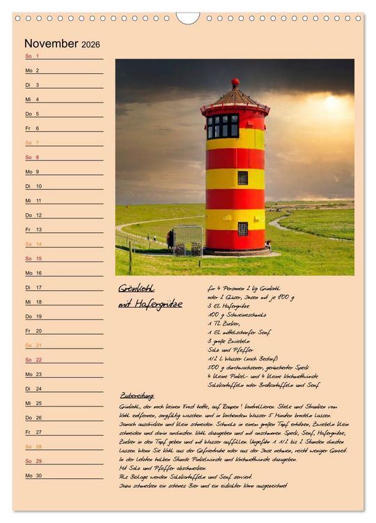Produktbild: Ostfriesland - Appetit auf mehr (Wandkalender 2026 DIN A3 hoch), CALVENDO Monatskalender