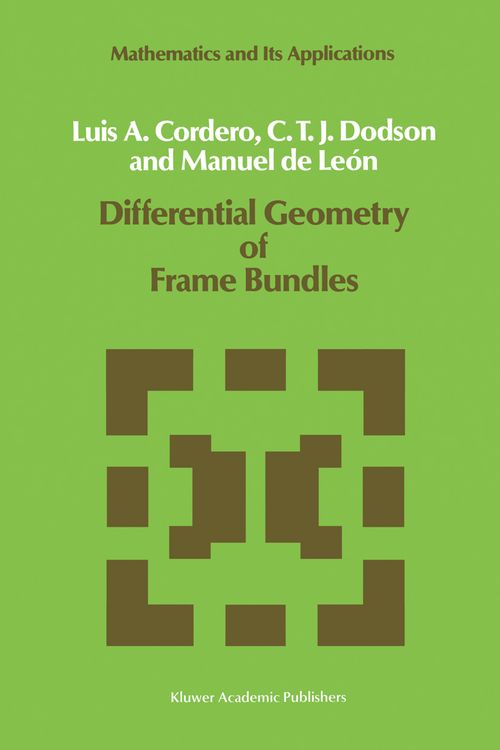 Produktbild: Differential Geometry of Frame Bundles