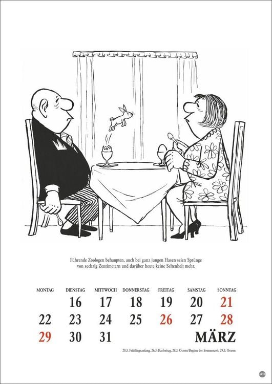 Produktbild: Loriot Heile Welt Halbmonatskalender 2027