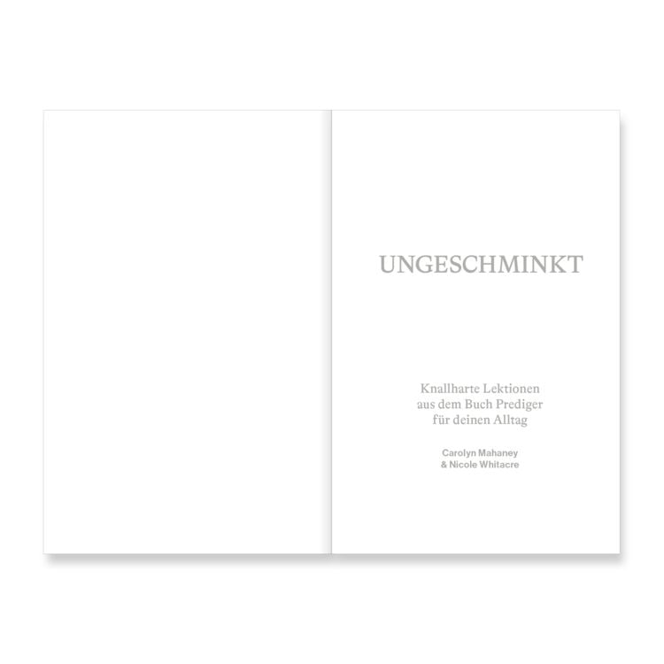 Produktbild: Ungeschminkt