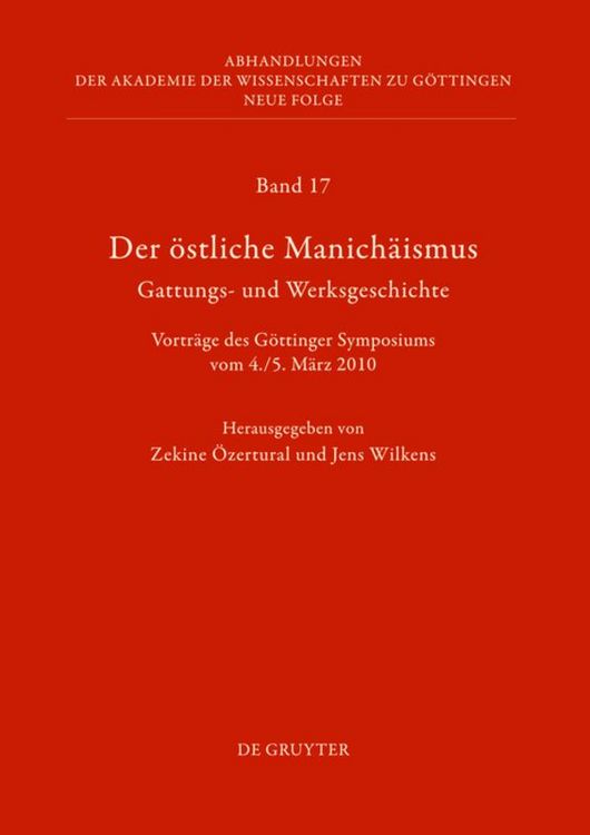 Produktbild: Der &ouml;stliche Manich&auml;ismus &ndash; Gattungs- und Werksgeschichte
