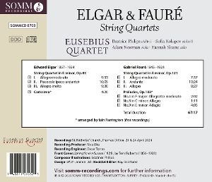 Produktbild: Elgar & Faur': Streichquartette