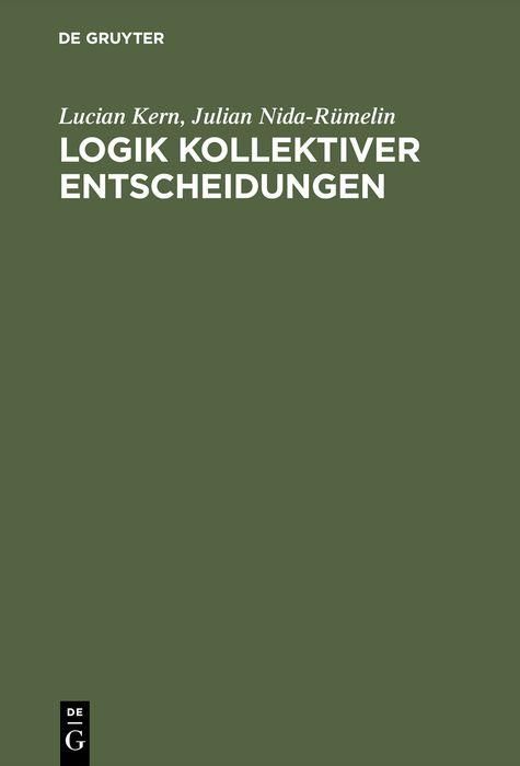 Produktbild: Logik kollektiver Entscheidungen