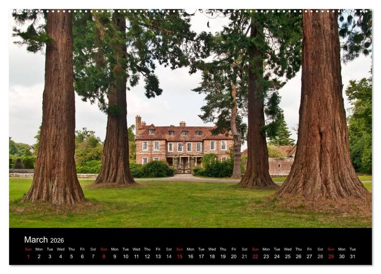 Produktbild: The Lovely Gardens of South England (High Quality Premium Wall Calendar 2026 DIN A2 landscape),CALVENDO 12 Month Wall Calendar