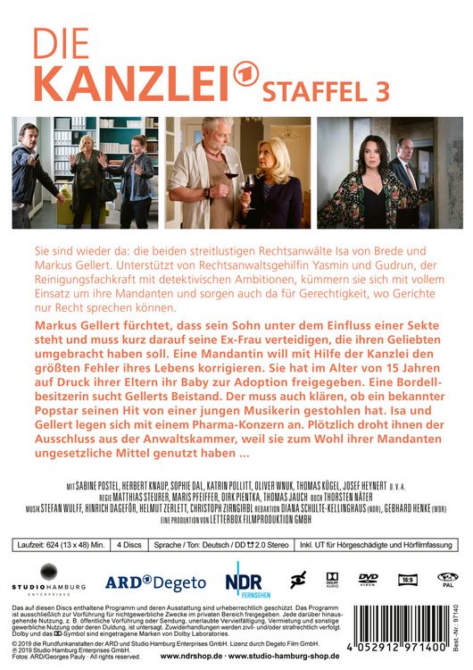 Produktbild: Die Kanzlei - Staffel 3 [4 DVDs]