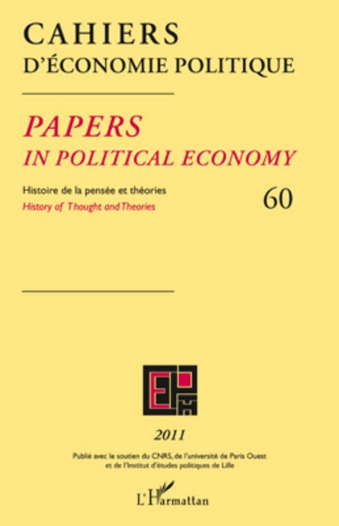 Produktbild: Cahiers d'&eacute;conomie politique