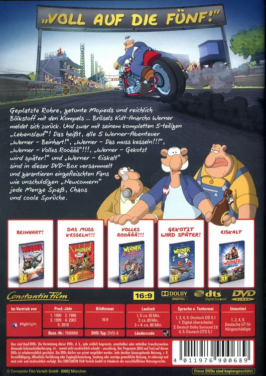 Produktbild: Werner 1-5 - K&ouml;nigbox [5 DVDs]