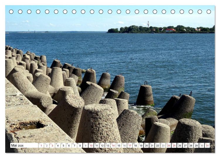 Produktbild: Pillau - Baltijsk. Russlands Tor zur Welt (Tischkalender 2026 DIN A5 quer), CALVENDO Monatskalender