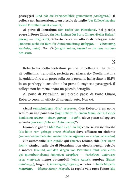 Produktbild: Italienisch lernen mit lustigen Kurzgeschichten (A2) - L&rsquo;isola senza macchine (+ Audio-CD)