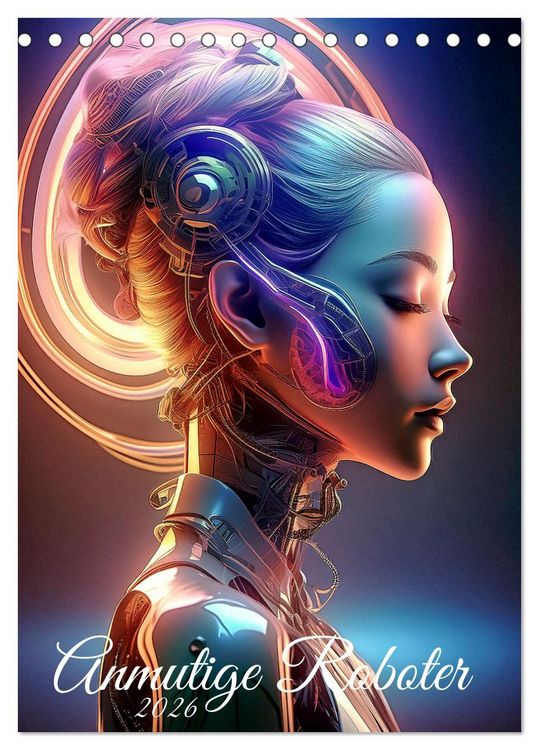 Produktbild: Anmutige Roboter (Tischkalender 2026 DIN A5 hoch), CALVENDO Monatskalender